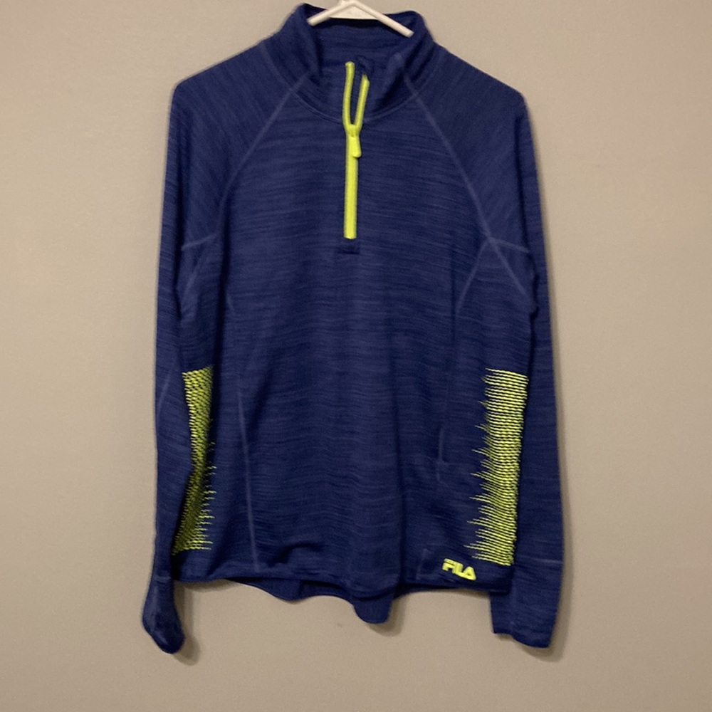 Fila 1/4 zip reflective dot sport long sleeve - Picture 2 of 10